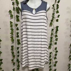 Striped petite small dress
